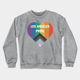 Los Angeles LGBTQ Pride Love Heart T-Shirt Pride Flag Top - Celebratory Gay Rights Clothing - Perfect Pride Month Gift Crewneck Sweatshirt